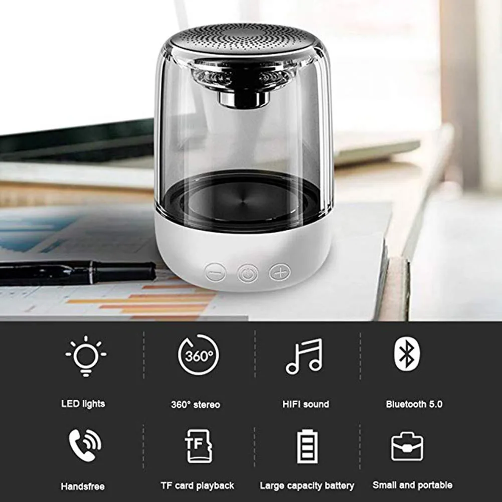 Мини беспроводной портативный Bluetooth динамик Громкая связь радио музыка аудио