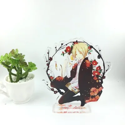 1-6 Аниме natsume yuujinchou брелок natsumetakahi Madara ювелирные аксессуары милый мультфильм Забавный акриловый брелок sleutelhanger - Цвет: 1-6