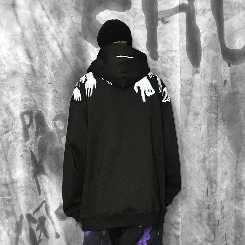 Женская флисовая толстовка с капюшоном в стиле хип-хоп | Мужская одежда