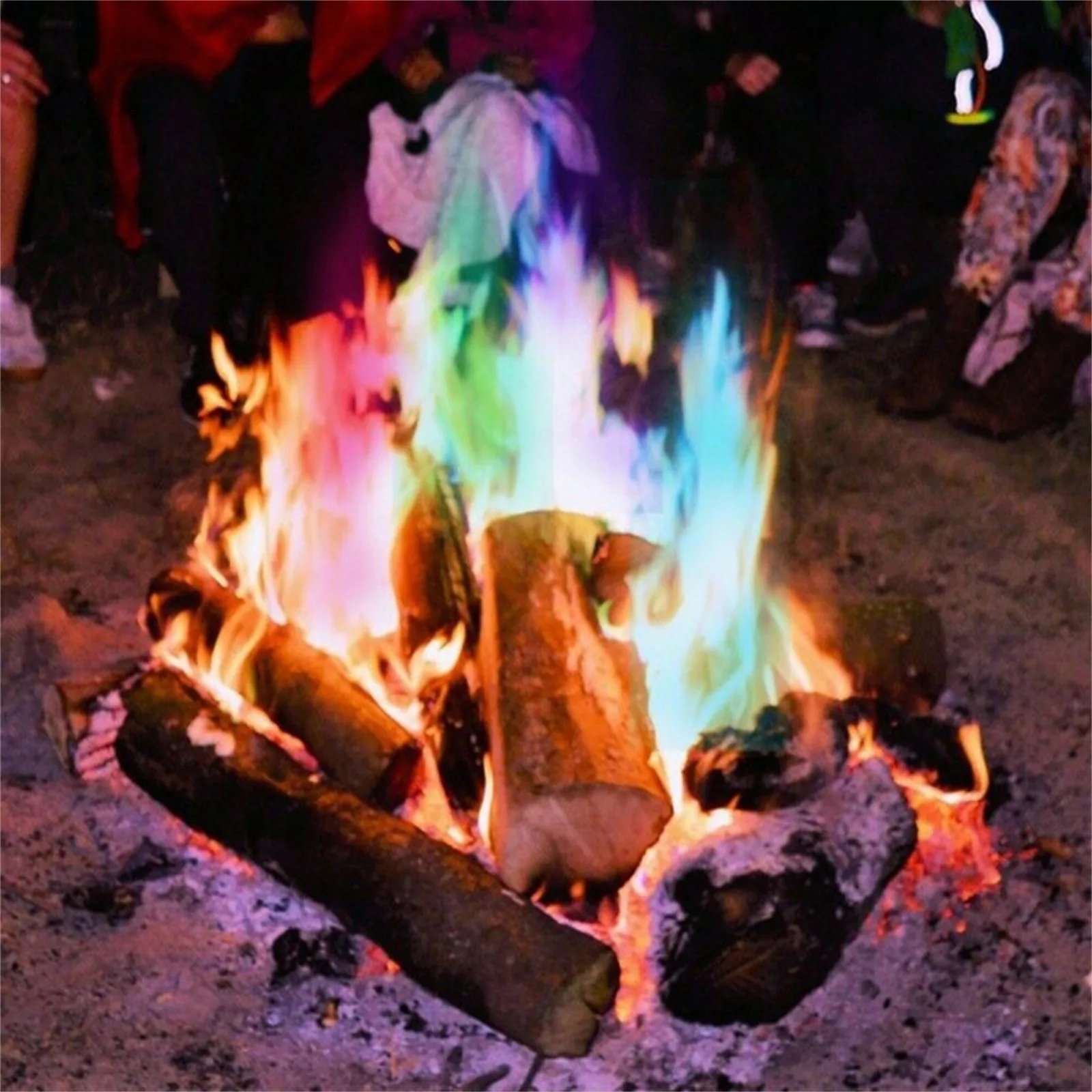 Fire Magic 5 шт. пудра для красочного пламени пакетики костра пиротехника волшебный