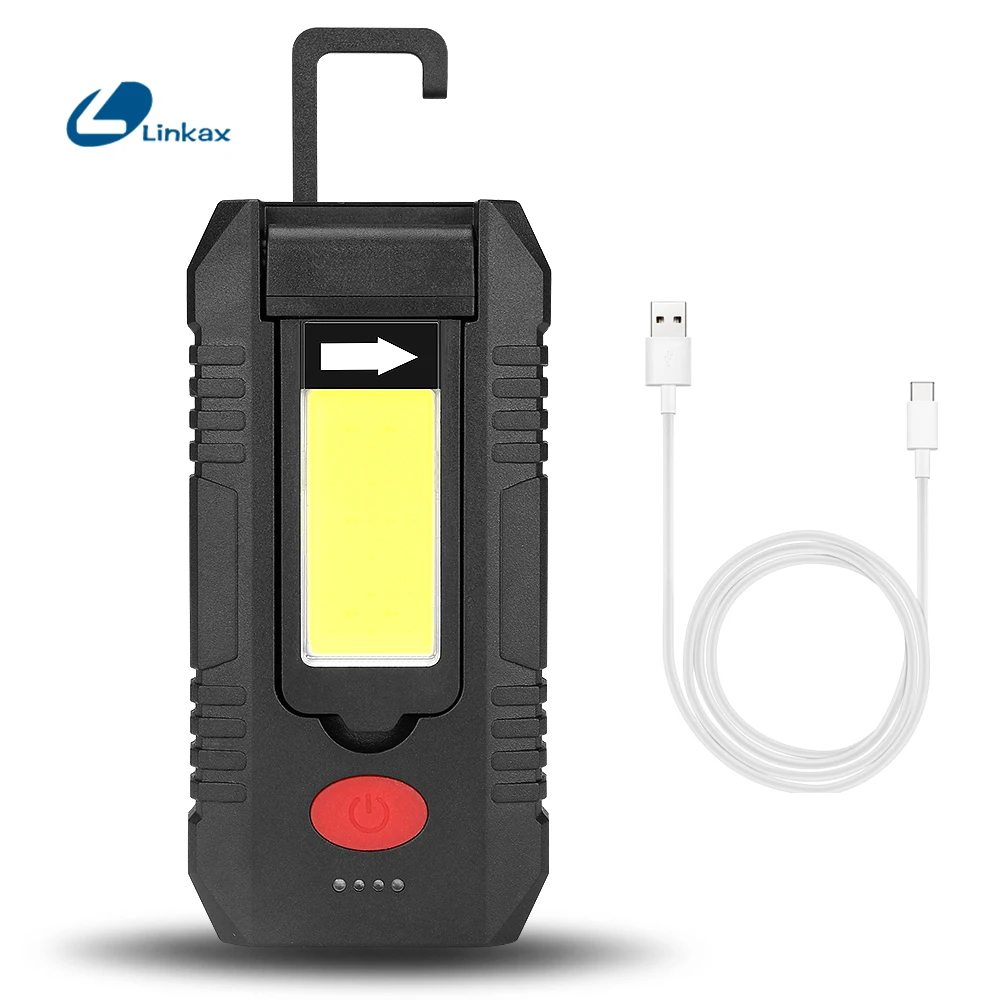 Светодиодный рабочий светильник перезаряжаемый usb cob с помощью АБС пластика