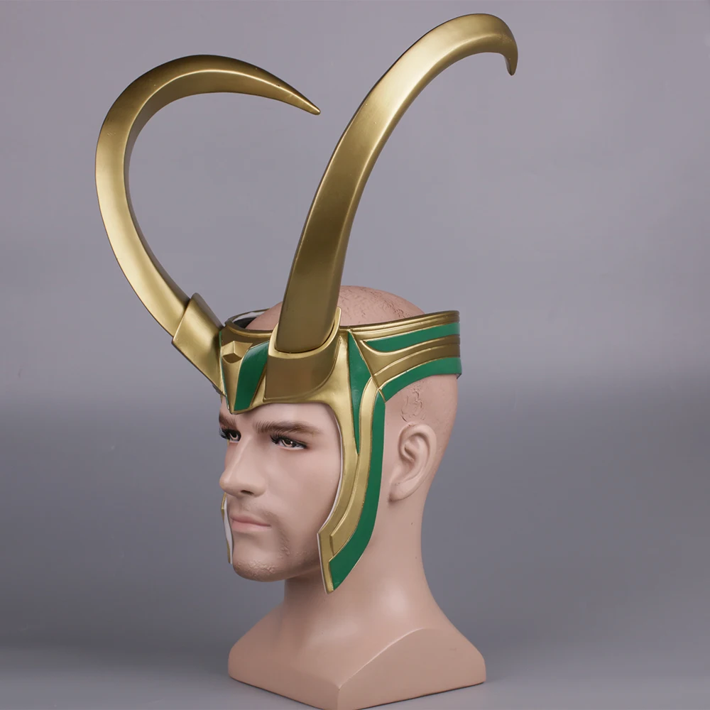 Костюм для косплея из фильма Тор 3 Ragnarok Loki Laufeyson ПВХ маска шлем реквизит на