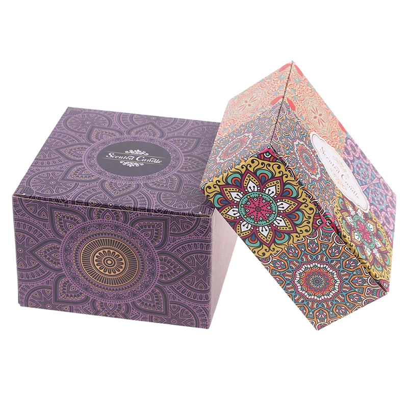 Ароматические свечи из соевого воска в этническом стиле 4 шт. | Дом и сад