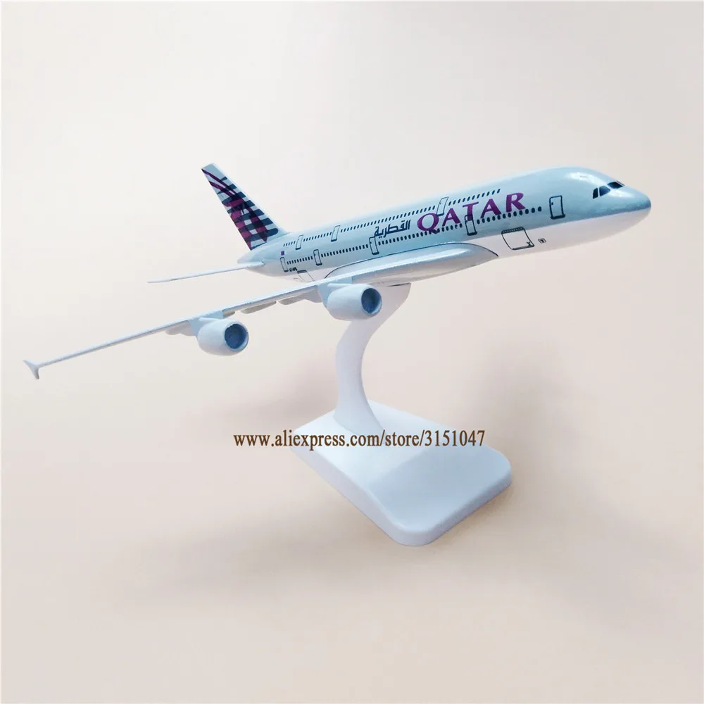 Модель самолета из металлического сплава A380 20 см | Игрушки и хобби