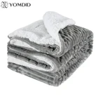 Фланелевое Одеяло YOMDID, Двухслойное, плотное, s на зиму, на диван-кровать для дома, 150x120 см
