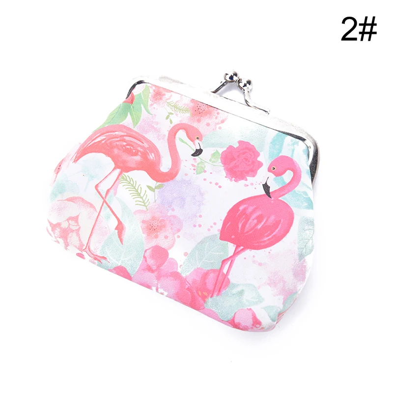 1 шт. милые кошельки для монет с изображением фламинго Дамский кошелек мелочи