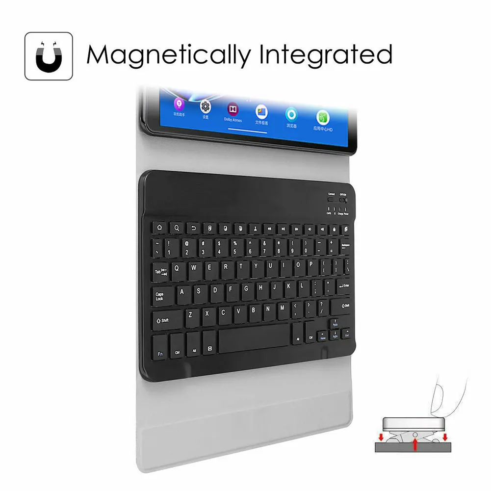 

For Lenovo Tab M10 FHD Plus 10.3 inch TB-X606F TB-X606X Tablet Magnetic Cover Wireless Bluetooth Keyboard Leather Stand Case