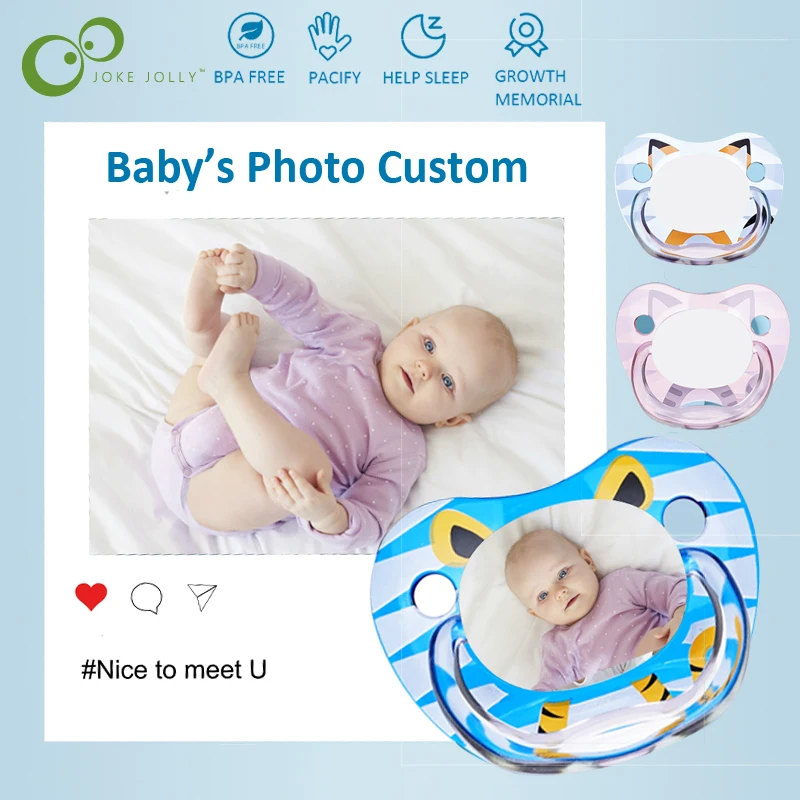Фото Персонализированная детская пустышка пищевая безопасная для ребенка BPA