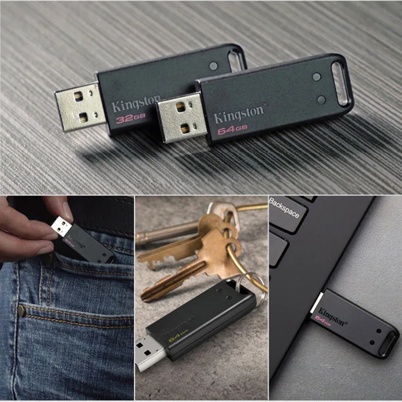 Kingston USB флеш накопитель 64 Гб USB2.0 качественная карта памяти Ручка Оригинал Флешка
