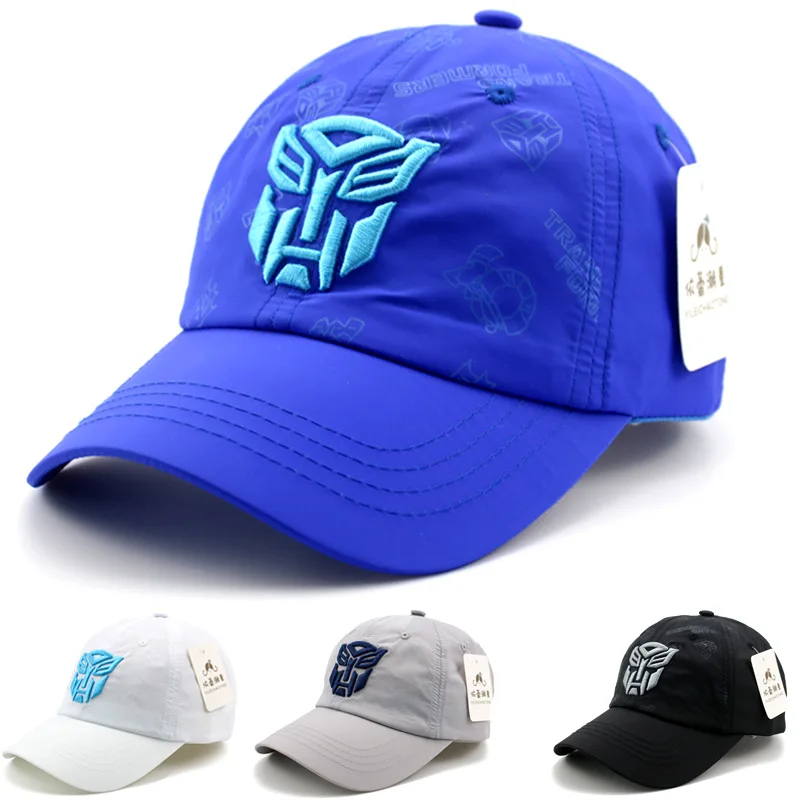 Новая модная разноцветная детская шапка с мультяшными трансформерами Кепка от