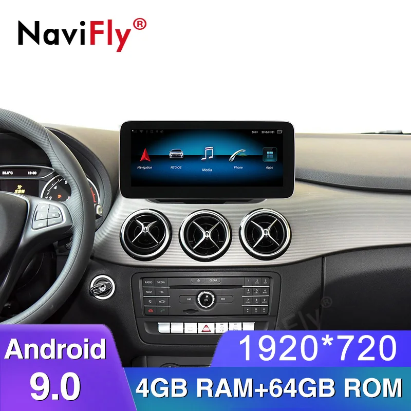 Новое поступление! 4 Гб+ 64 Гб 10,2" ips HD 1920*720 Android 9,0 Автомобильный gps dvd мультимедийный плеер для Mercedes Benz B класс W246