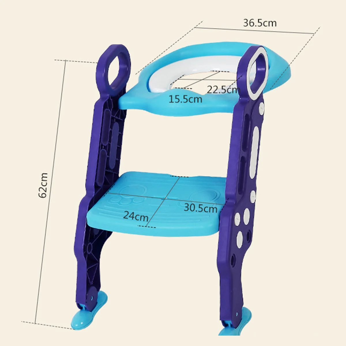 

Updated Foldable Kids Potty Training Seat with Step Stool Ladder For Child Toddler Toilet Chair