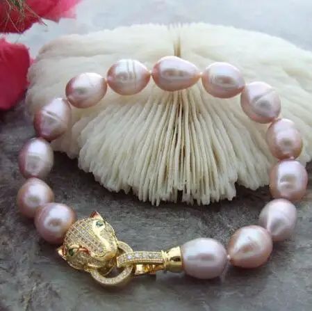 

HUGE AAA 11-13MM PURPLE SOUTH SEA PEARL BRACELET 7.5-8 inch