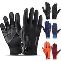 unisex cyclcing gloves touchscreen winter thermal warm gloves full finger outdoor camping hiking motorcycle gloves bicycle glove