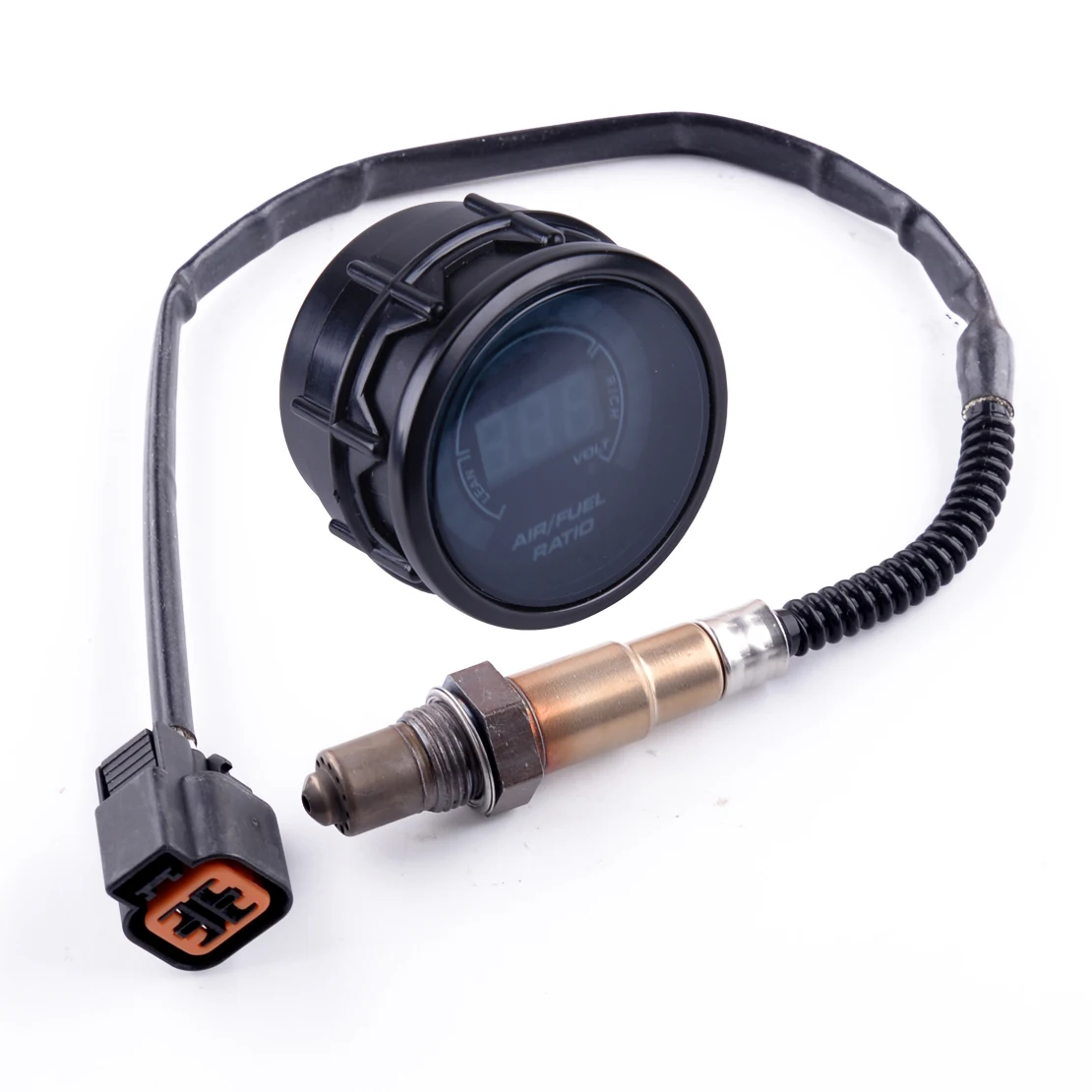 

39210-22610 автомобильный 2-дюймовый 52 мм светодиодный цифровой манометр для соотношения воздуха и топлива, датчик кислорода, комплект, подходит ...