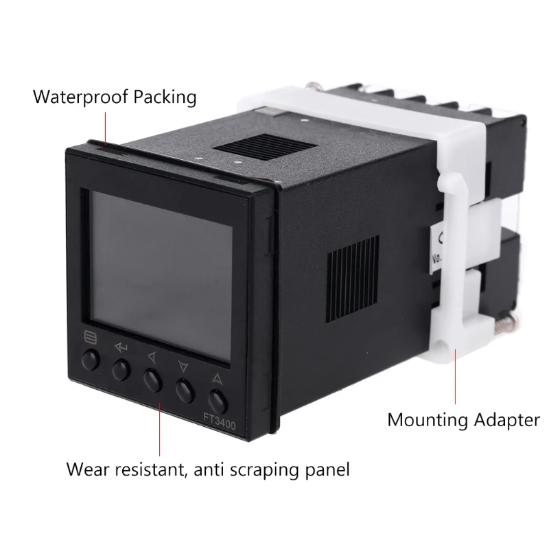 AC 100-240V PID Thermostat SSR Relay Output K J Pt100 Din 48mm Temperature Controller Digital LCD Display Waterproof | Инструменты