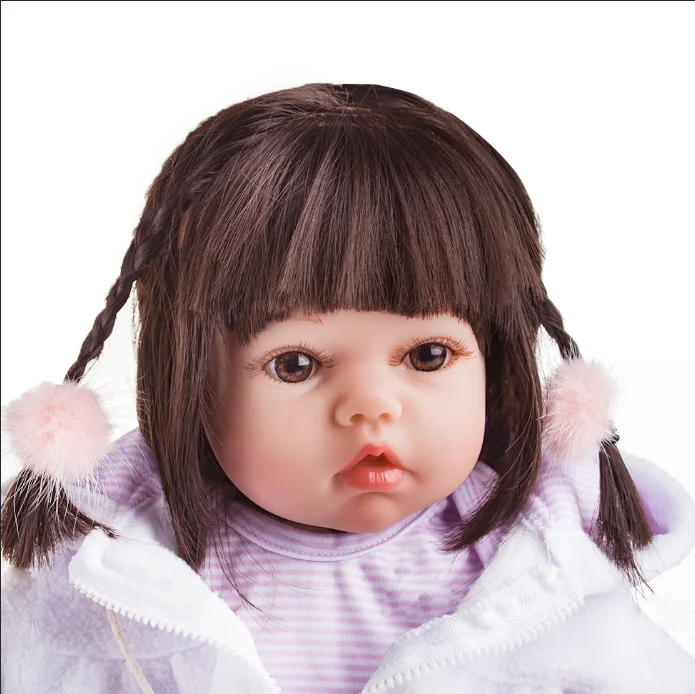 55 см 22 &quotКукла реборн куклы реалистичные мягкие силиконовые настоящие сенсорные