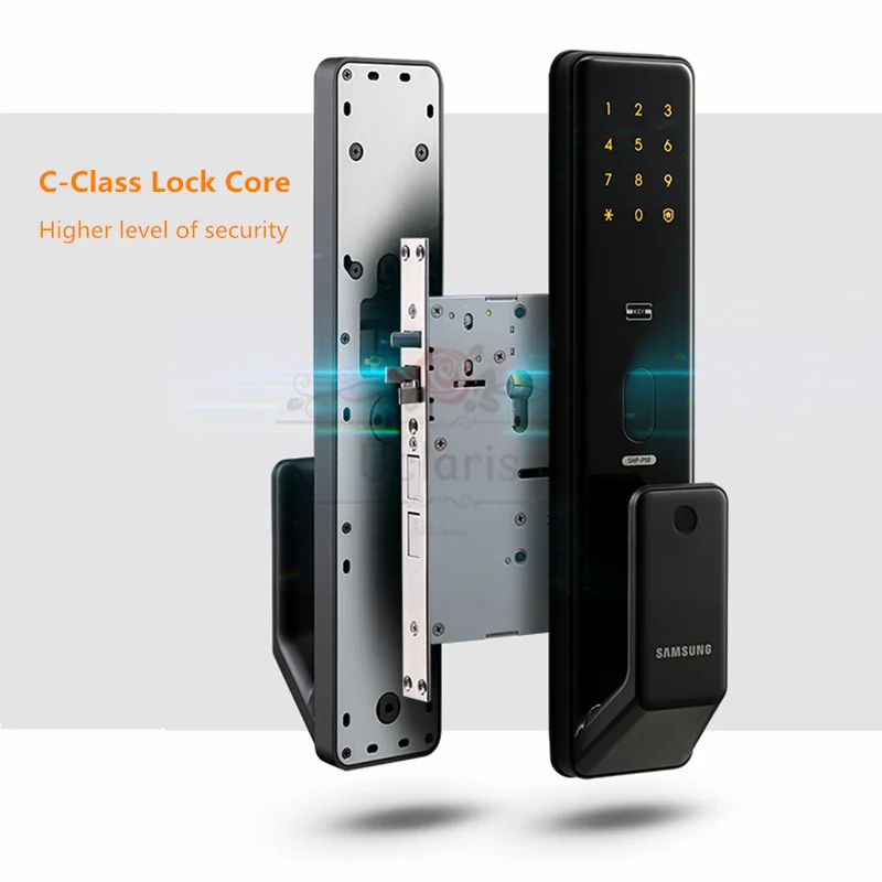 

Samsung Smart Digital Doorlock SHP-P50 Biometric Fingerprint Lock Security Intelligent Home Locks With Password,Card,Key
