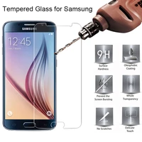 5pcs 9h hard phone screen protector tempered glass for samsung galaxy s6 s7 g850 g7102 protective film for samsung s4 s5 mini s3