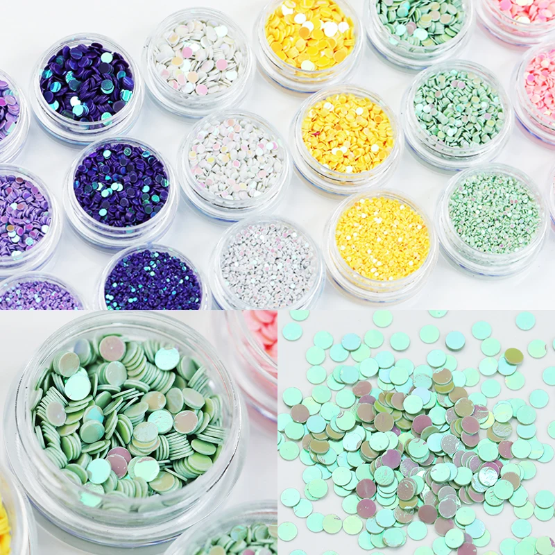 1 коробка ногтей красочные серии блестки флаки Блестки Дизайн 3D дизайн украшения