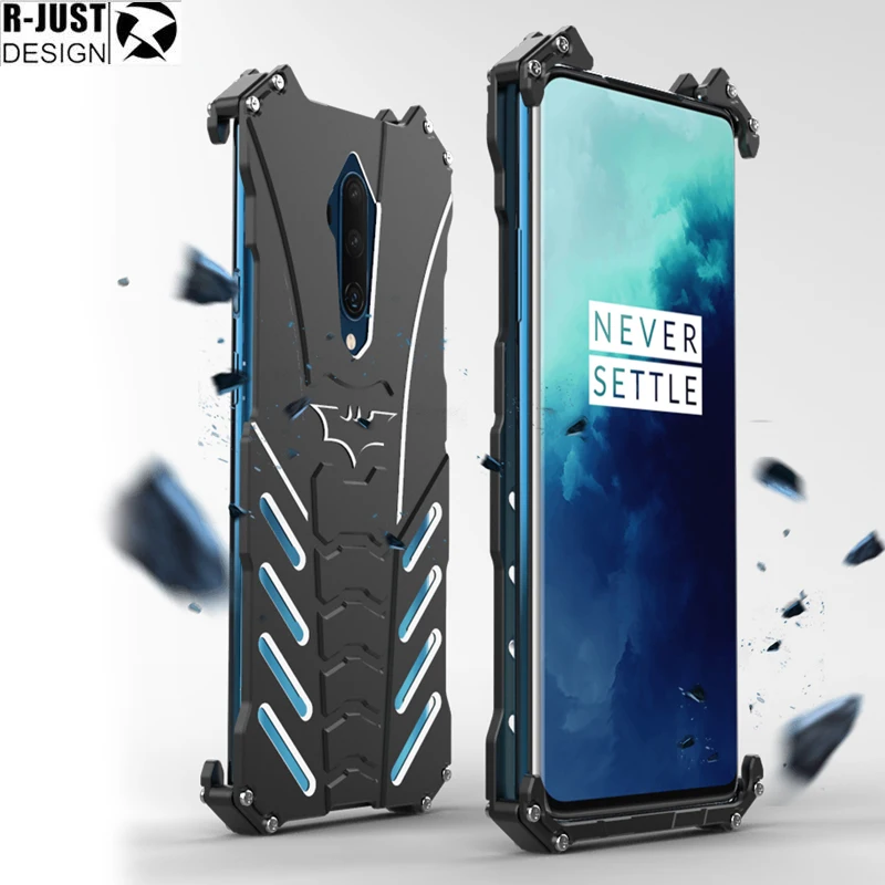R-JUST воина гундама серии металлический бампер для Oneplus 7 T/7 T Pro/iPhone 7 Plus/7 Pro 6/6 T Броня Doom Алюминий Корпус чехол