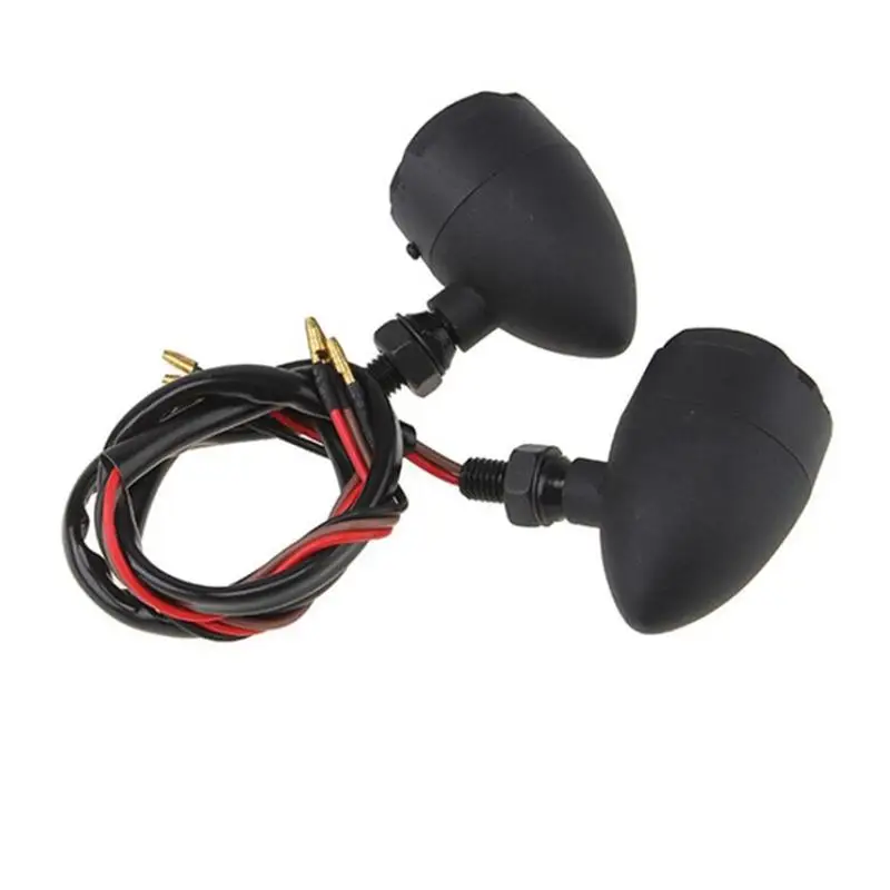 

2 Packed Vintage Motorcycle Tail Light Round Shape LED Tail Brake Light For Harley Bobber Chopper Motorcycle Steering Device