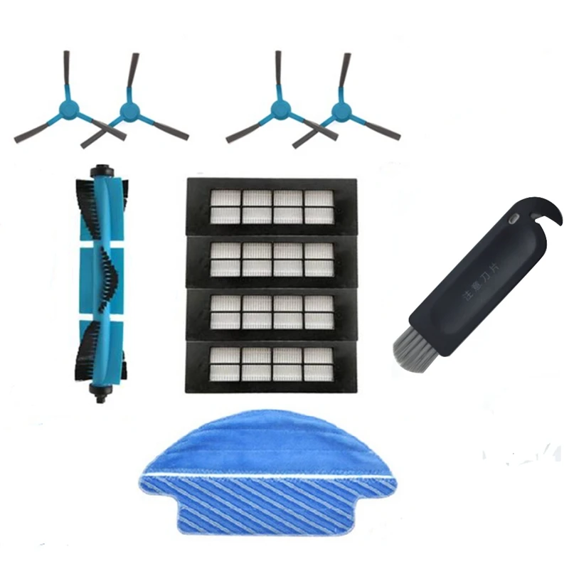 

Mop Cloth Main Brush Side Brushes Filters,for Cecotec Conga 3090,Filter Vacuum Cleaner Spare Parts Accessories(11 PCS)