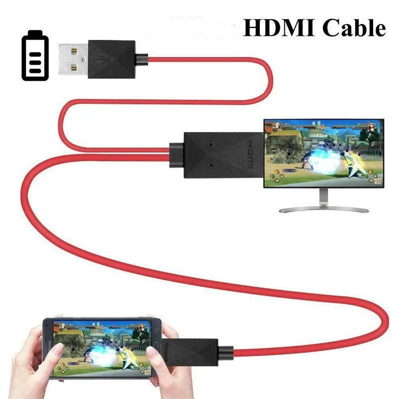 YIKIXI 1080P Micro USB к HDMI кабель адаптер конвертер для Android Samsung телефонов порт |