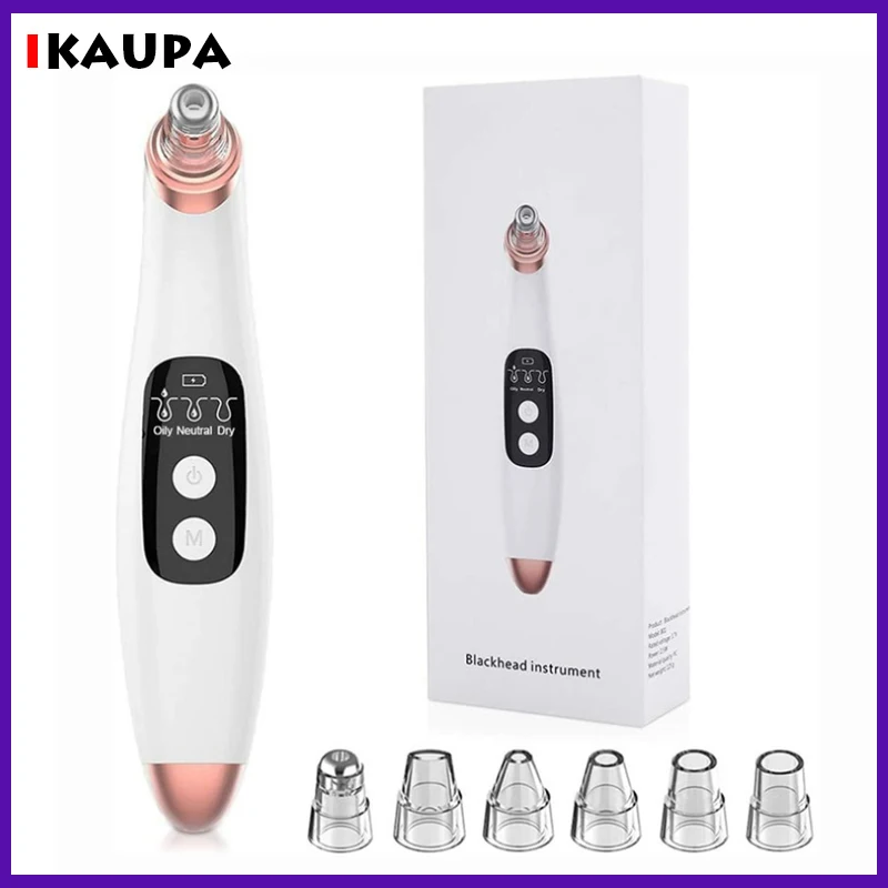 

Electric Acne Remover Point Noir Blackhead Vacuum Extractor Tool Black Spots Pore Cleaner Skin Care Facial Pore Cleaner Machine