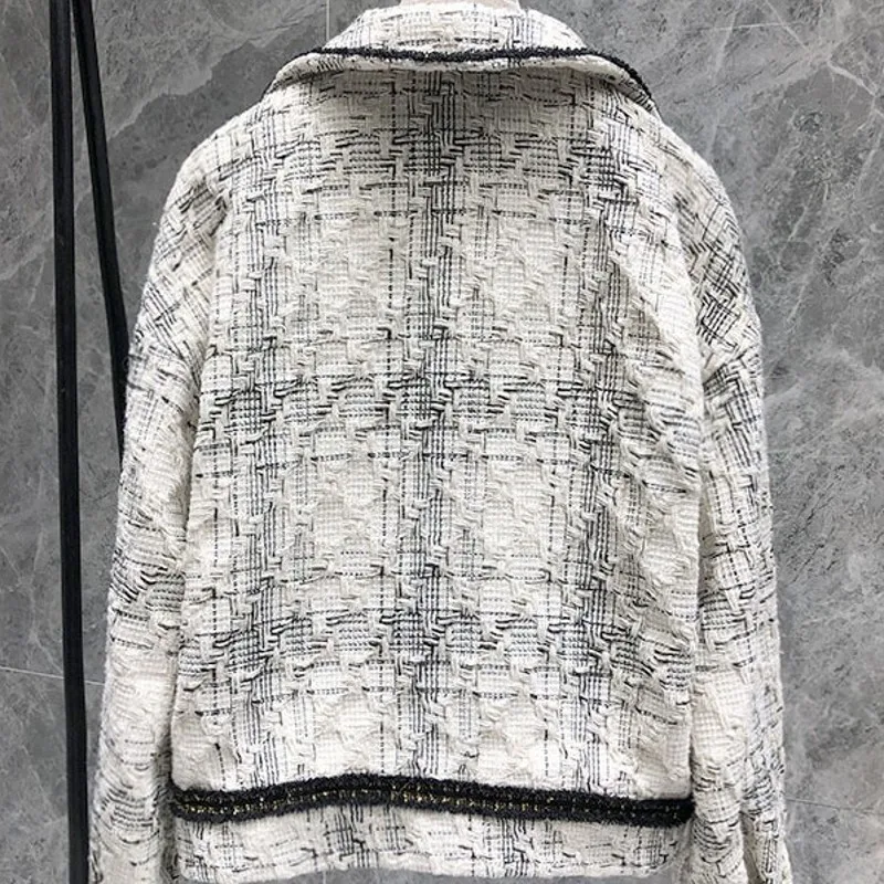 

Streetwear Korean Fashion New Casual Loose Womens Outerwear Coats Long Sleeve Single Breasted Turn Down Collar Female Jackets