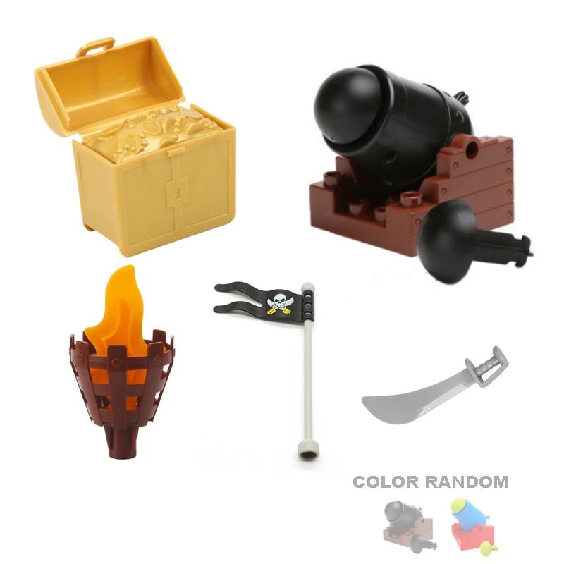 Детали большого конструктора Carib модель пиратского корабля совместимые с