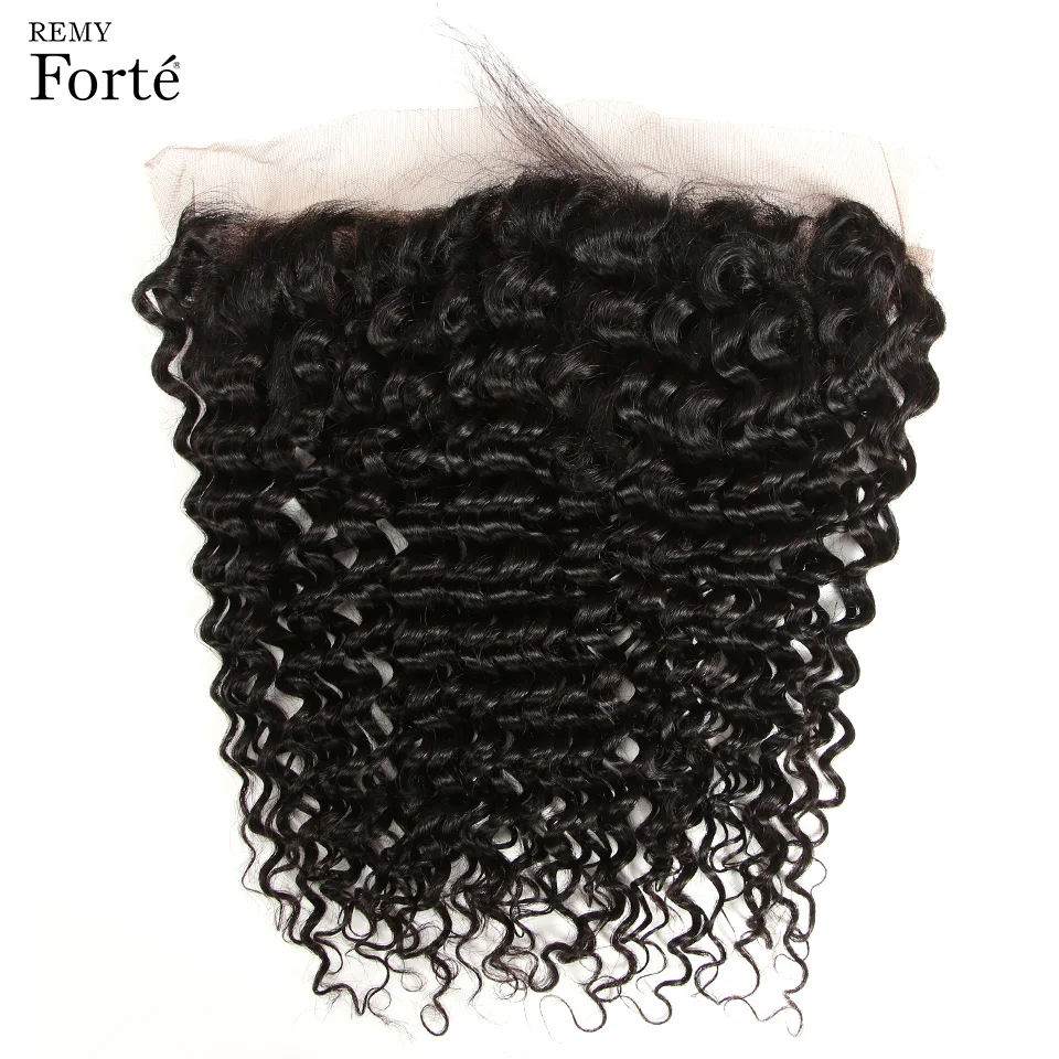 Remy Форте глубокая волна пряди с закрытием 30 дюймов Пряди фронтальной бразильские