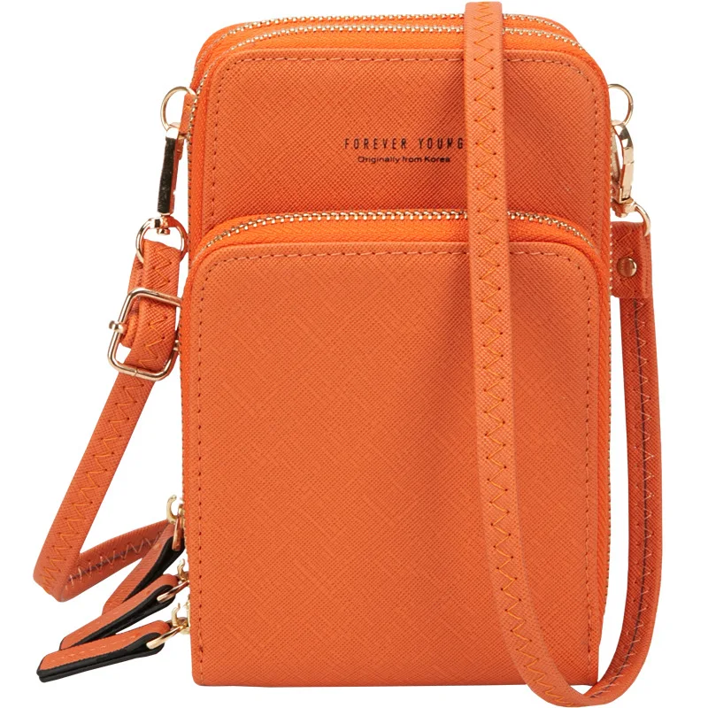 

Fashion Large-capacity Diagonal Bag Solid Color Multifunctional Mobile Phone Bag Women Slung 2019 Shoulder Bag PU