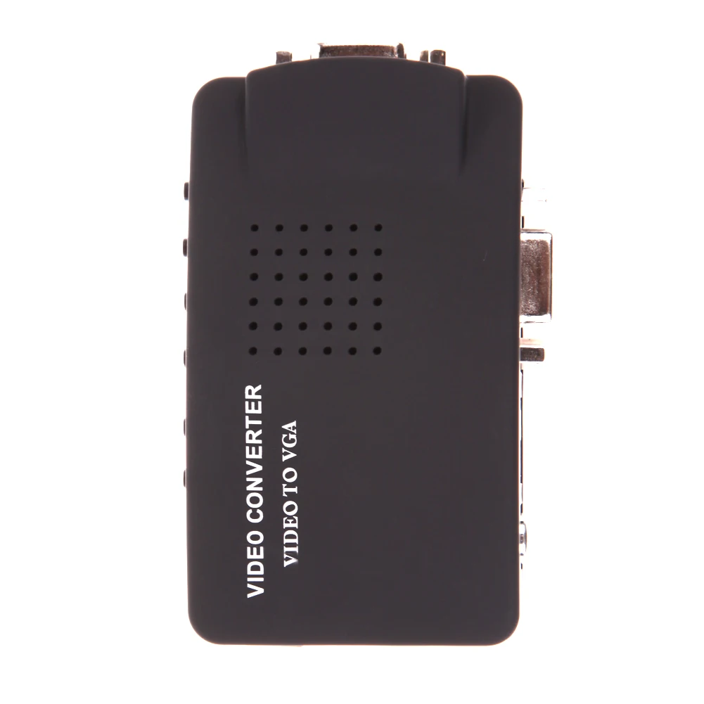 VANPOWER AV RCA Композитный S видео вход к VGA выход монитор преобразователь адаптер CCTV
