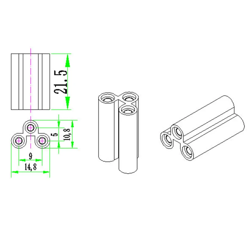 Светодиодный светильник и флюоресцентную светящуюся разъем бесшовное