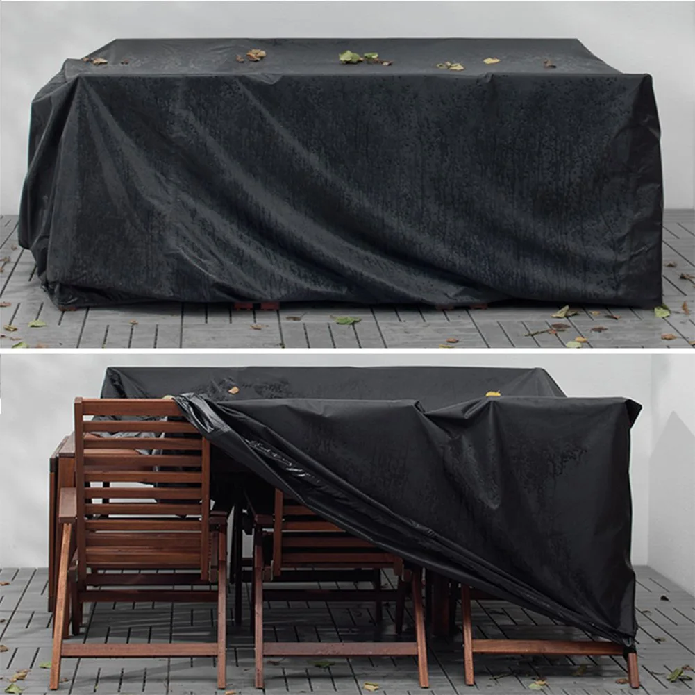 

Furniture Dustproof Cover For Rattan Table Chair Sofa Waterproof Polyester Fabric Rain Garden Outdoor Patio Protective Case