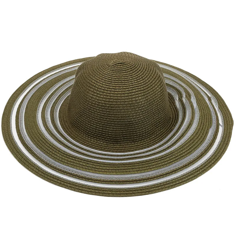Хепберн бренд пляж большой край шляпа Повседневная летняя кепка модная