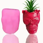 Крутые очки, Череп, силиконовый подсвечник, форма для украшения рабочего стола ручной работы, гипс, эпоксидная смола, цветочный горшок, форма