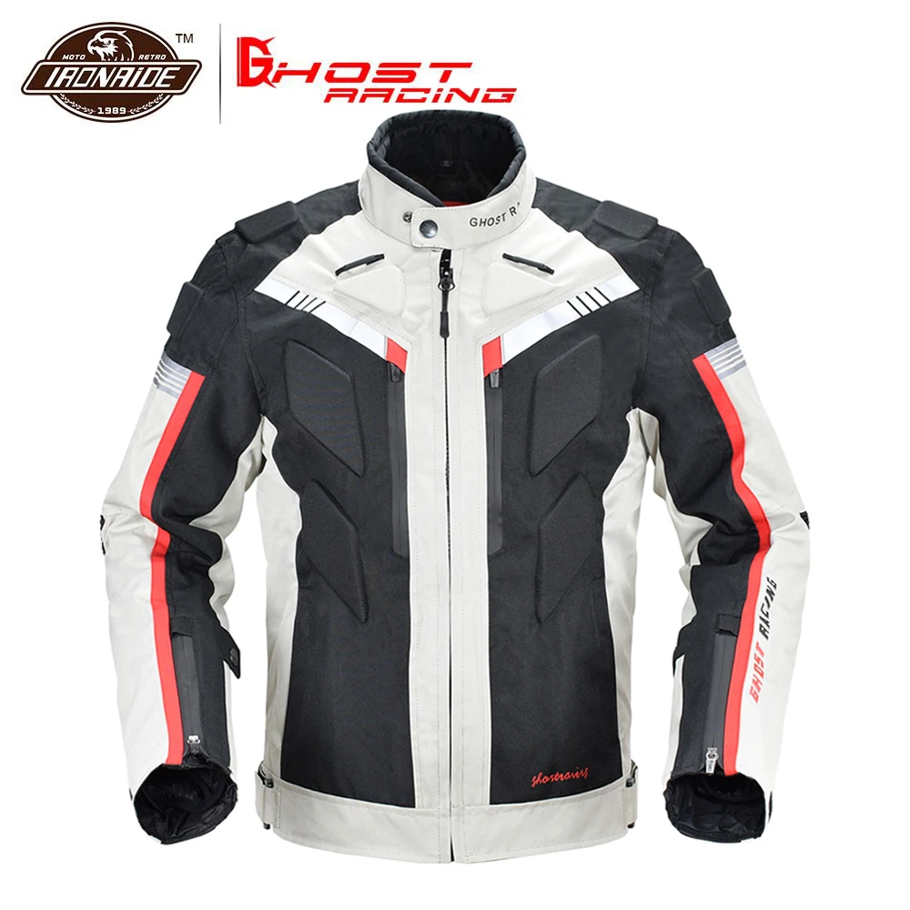 Мужская водонепроницаемая мотоциклетная куртка GHOST RACING ветрозащитная для езды