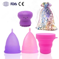 vaginal menstrual cup feminine hygiene menstrual cup 100 medical grade silicone reusable women cup support drop shipping
