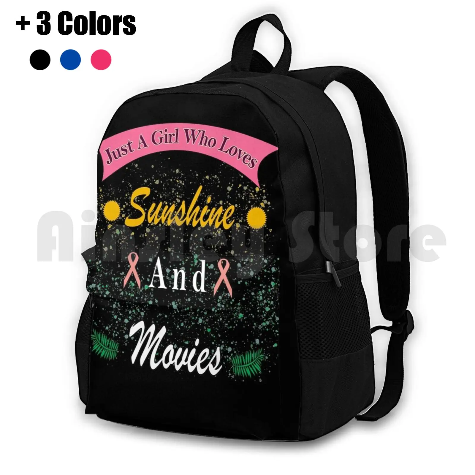 

Just A Girl Who Loves Sunshine And Movies Outdoor Hiking Backpack Riding Climbing Sports Bag Just A Girl Who Loves Sunshine And