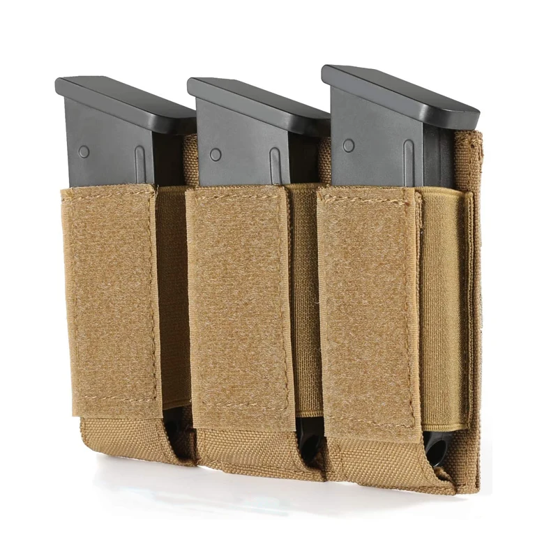

Tactical Double/Triple Magazine Pouch Top Open Pistol Handgun Mag Clip Holder for GLOCK M1911 92F Mags Hunting Accessories