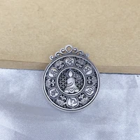 pure silver 999 new six character mantra buddha shadow pendant