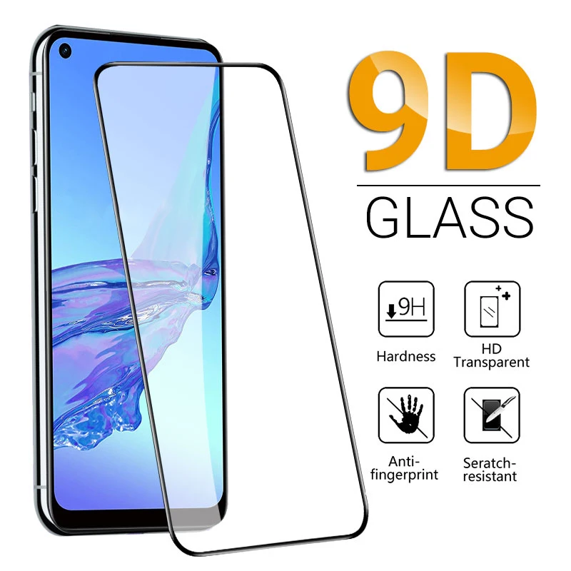 

For Oppo A54 Glass Full Cover Tempered Glass On A94 A93 A92 A83 A73 A72 A59 A57 A53S A53 A52 A33 A15 A32 A1K Protective Glass