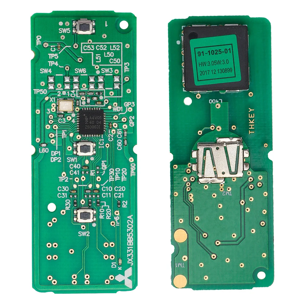 Запасной пульт дистанционного ключа KEYECU с кнопкой 2 + 1 FSK 315 МГц ID49 для Mazda