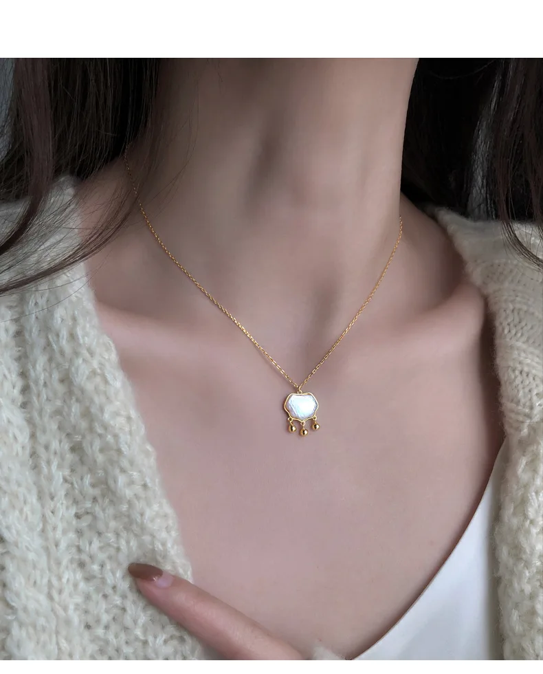 

Простое Ожерелье из стерлингового серебра 925 пробы с подвеской-кисточкой