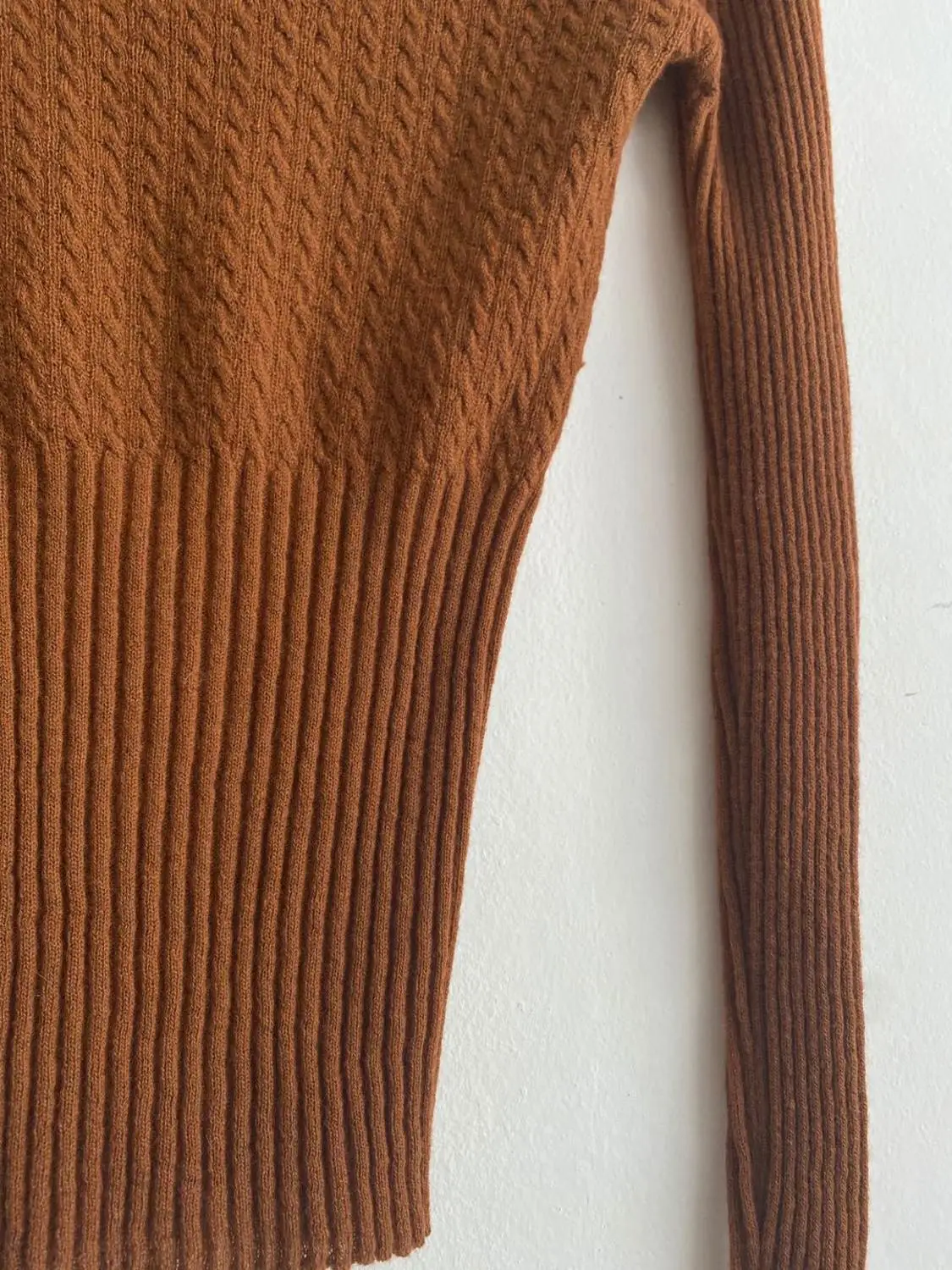 

Women Sweater Wool Blend Square Collar Long Sleeve Retro Early Autumn Knit Pull and Top