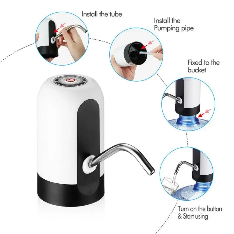 

Household Electric Pure Bucket Water Press Automatic Water Dispenser