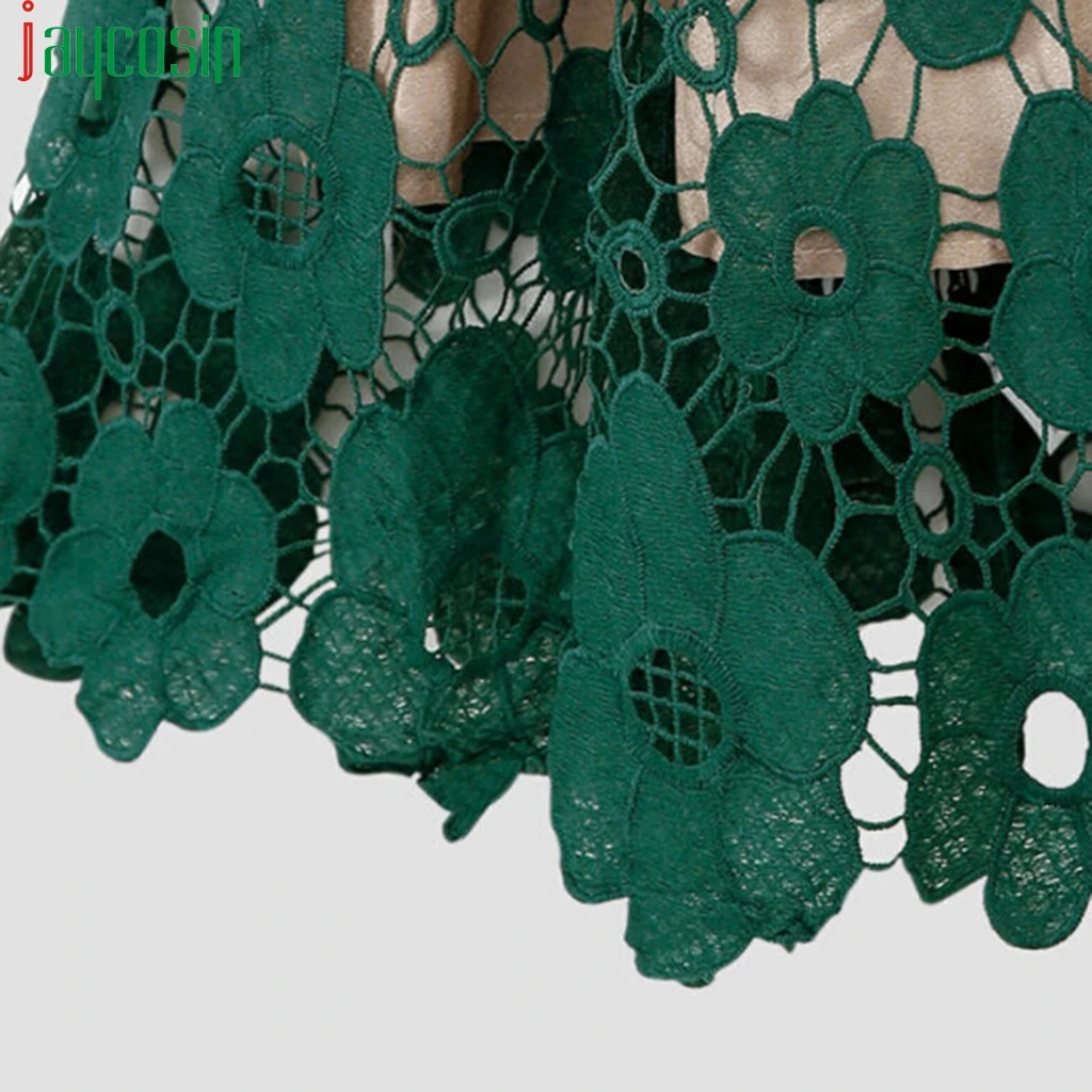 Элегантная длинная юбка Женская кружевная ажурная Свободная Повседневная