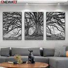 Черно-белая картина большое дерево холст картина стене плакат без рамки Модный Рисунок декора для дома украшение комнаты